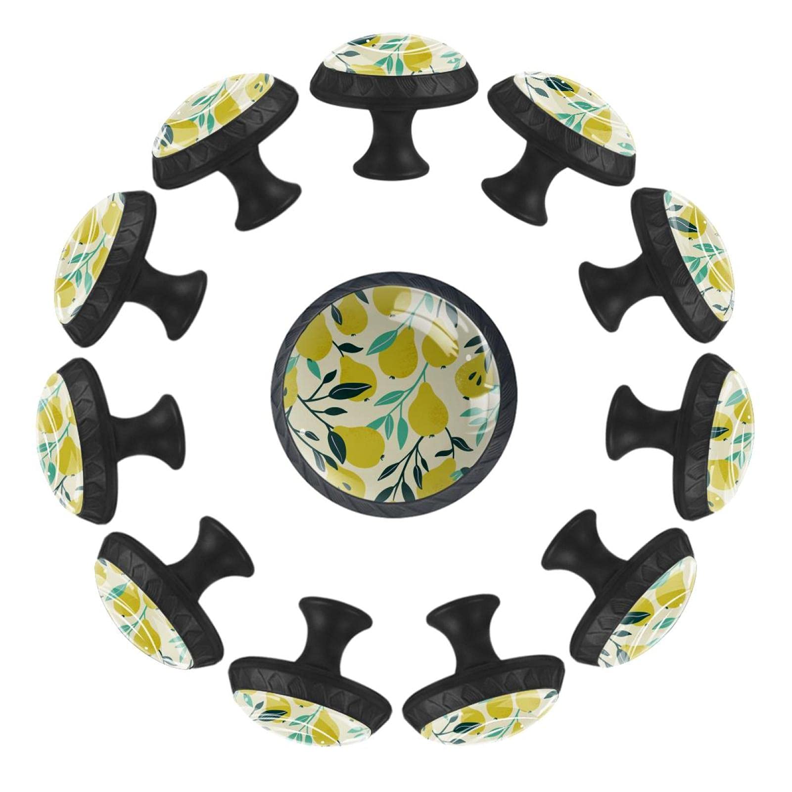 Boutons de tiroir ronds 35 mm lot de 12 pour meuble et commode