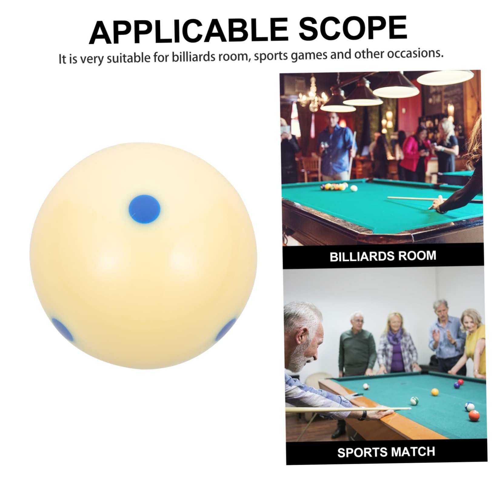 BRIGHTFUFU Billiard Balls Set Pool Cue Balls Dots Pattern Training for Billiard Table for Players at Skill Levels