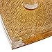 Wenettion Makeup Nail 12 Holes Acrylic Gel Brush Pen Holder Heart Gold Rest Stand Display
