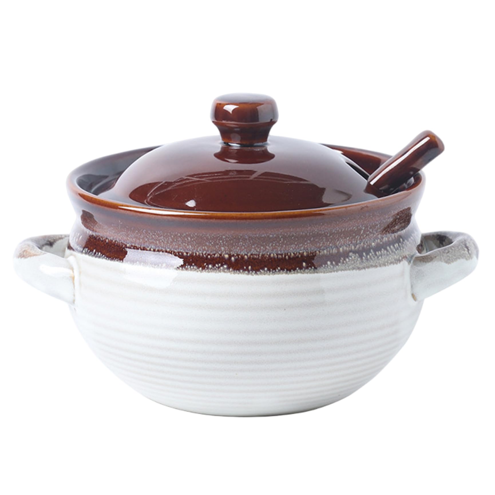 Ciotole per zuppa con manici, cocci per zuppa di cipolle francese, ciotole per cipolla francese in ceramica da 1000 ml con manici, per servire in forno per peperoncino, stufato di manzo, cereali, tor