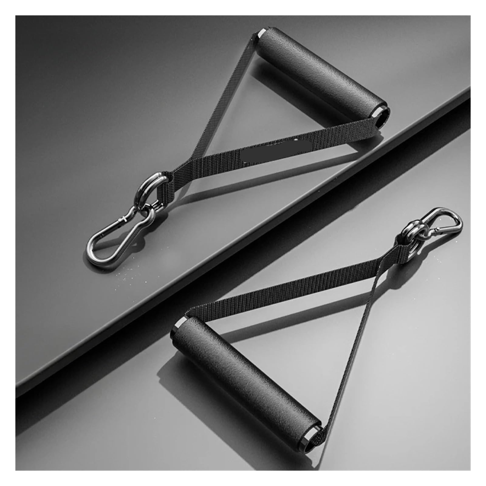 Gym Widerstandsbänder Griffe Übungsgriffe aus Kohlenstoffstahl, Griffe for Widerstandsbänder, Zubehör for Fitnessgeräte, Fitnessgriffe aus Metall for das Krafttraining(2 Pieces)