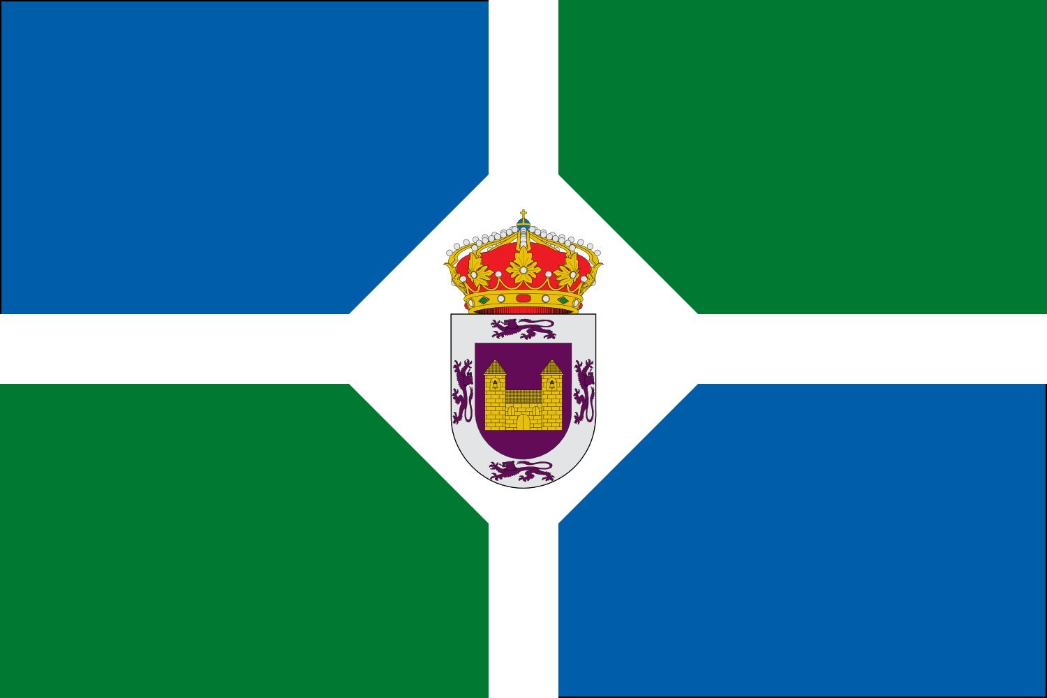 Drapeau Large Vegaquemada Castilla y León idéal pour fête locale