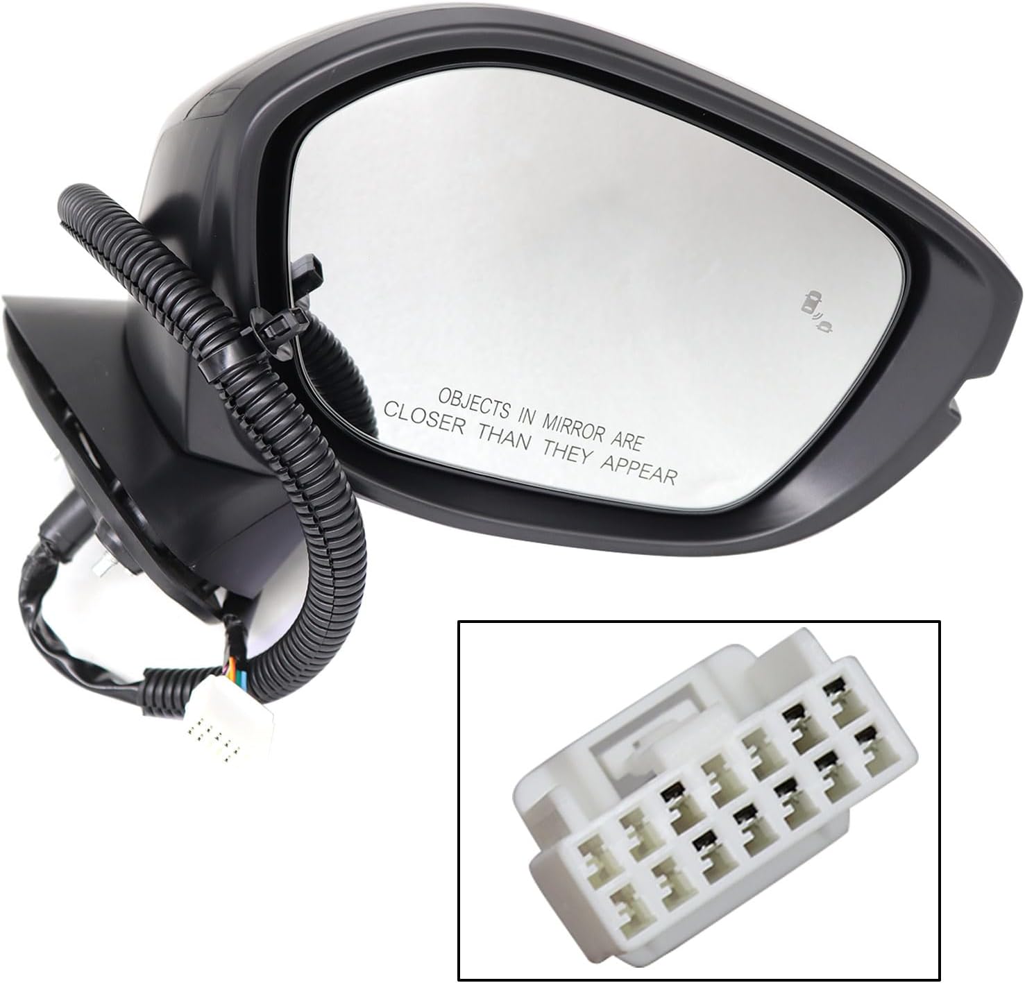 Compatible GXARTS Fits Honda Civic Sport Right Side Mirror Blind Spot Heated Turn Signal 2022 2023