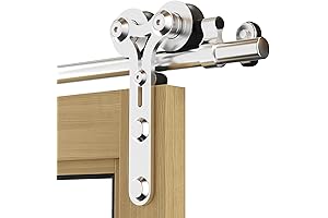 7FT Sliding Barn Door Hardware Kit - Seamless and Silent Functionality for a Refined Interior