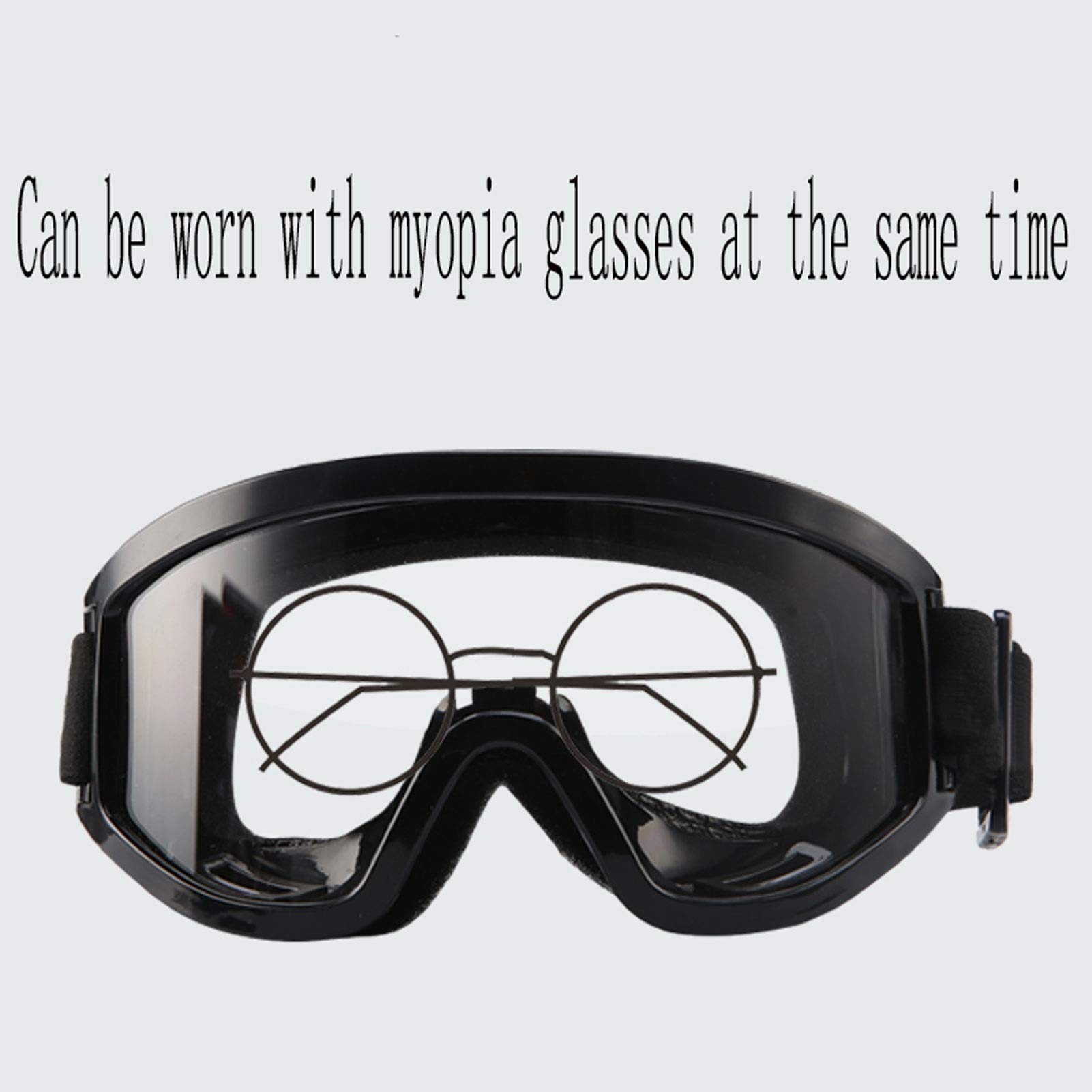 PENGQ Gafas de seguridad transparente anti-vaho gafas de seguridad, Química vidrios protectores, Usado Laboratorio de seguridad, de protección de los vidrios por la seguridad de los ojos.