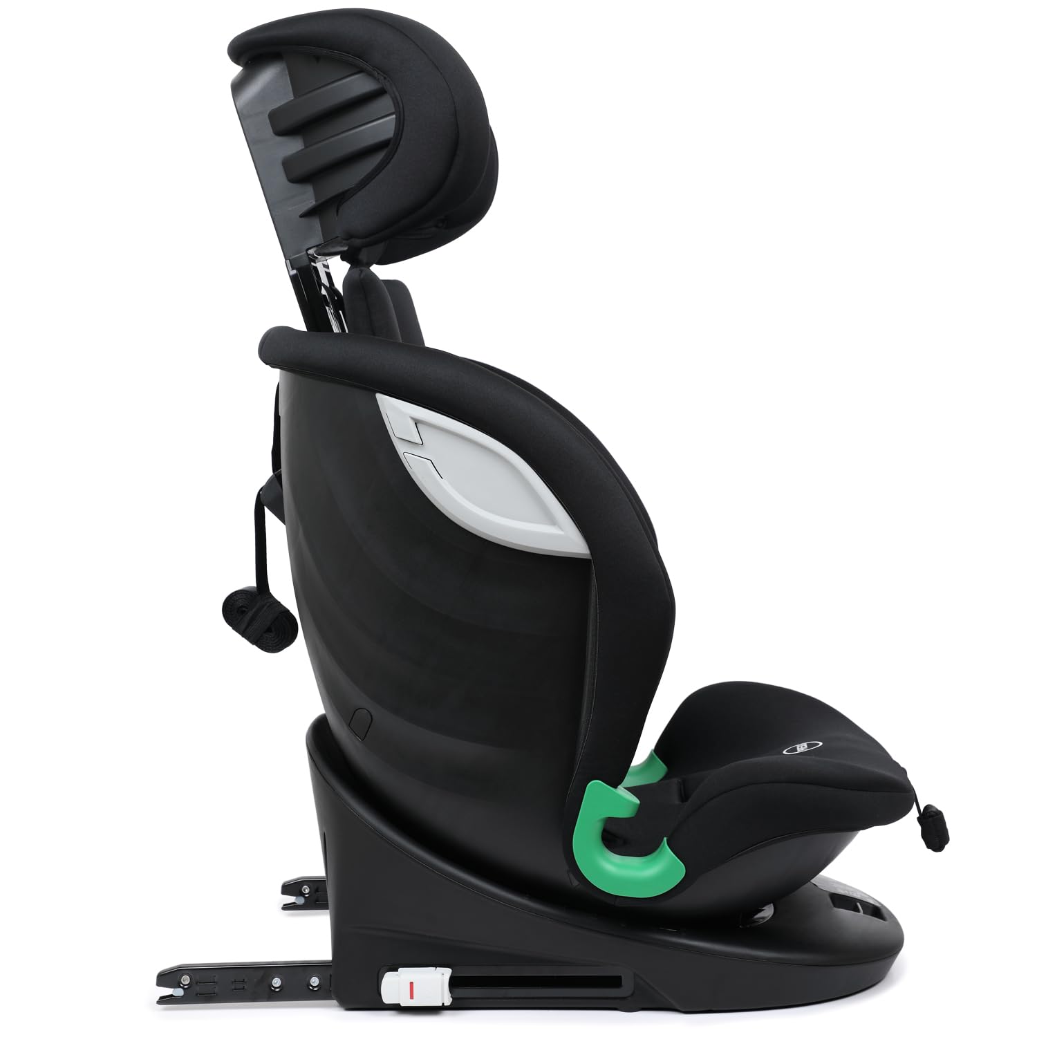 Bradford siège auto pivotant R129 i-size 40-150 cm, Groupe 0+/1/2/3, naissance-36 kg, Isofix, RWF ou FWF, très longue durée d'utilisation : un seul siège de la naissance à 12 ans - Shadow
