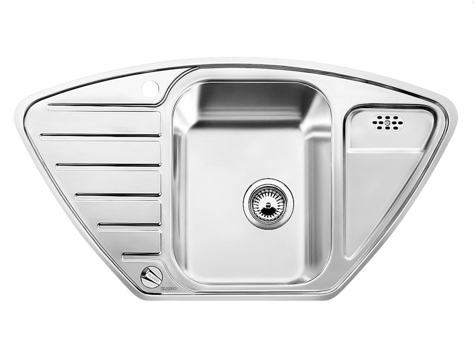 BLANCO LANTOS 9 E-IF Évier d'Angle Cuisine Meuble 90 cm Fond Plat 516277