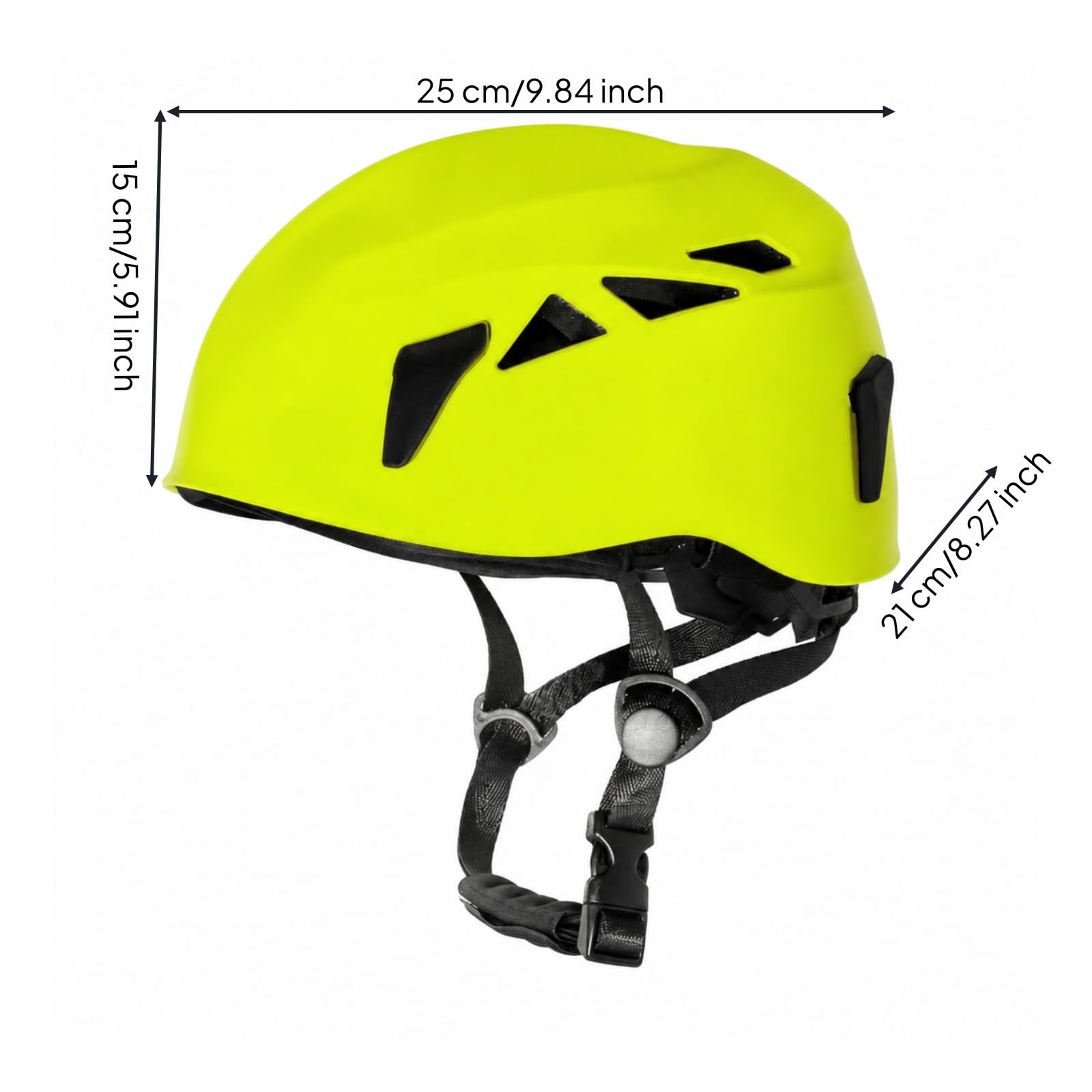 Amagogo Casque d'escalade Casque de Grimpe Casque d'alpinisme Casque de Spéléologie Coque Résistante Ventilé Harnais Ajustable 400 G Adapté à Escalade Alpinisme Spéléologie Missions de Terrain