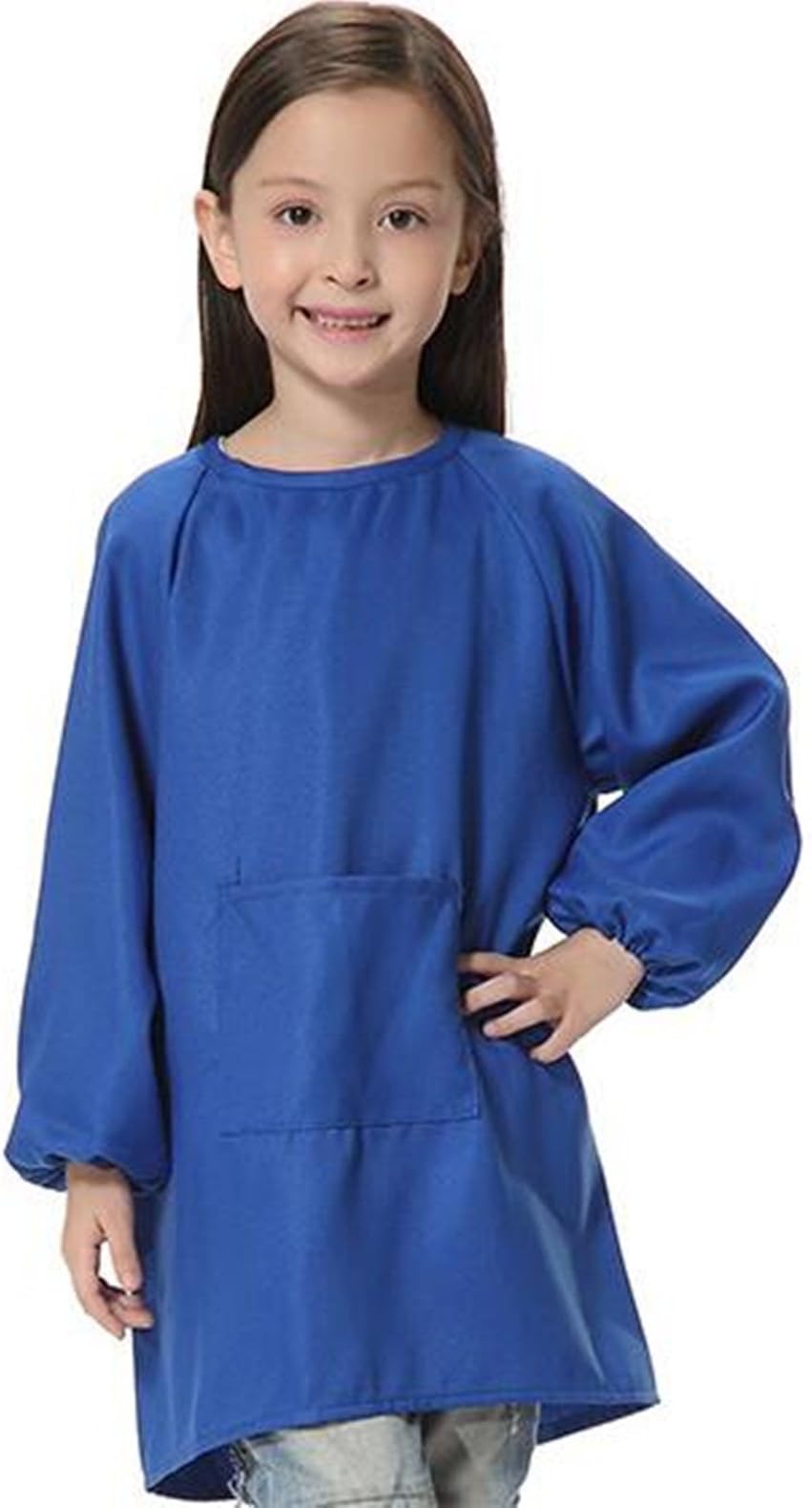 ER Shop Children Korean Polyester Anti Dressing Gowns Overalls, Children's Apron Children Suit Wholesale Custom Painting Children Clothing Aprons (Height(1.2M-1.4M), Style-1)