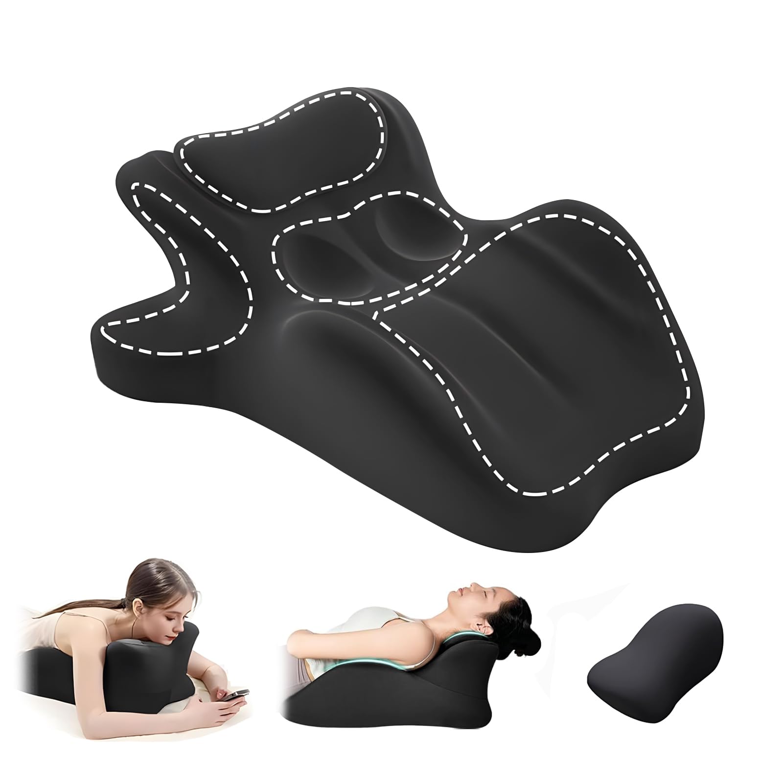 2025 New Ergonomic Support Pillow, 27° Angle Wedge Pillow for Neck Back, Hip Posture Alig...