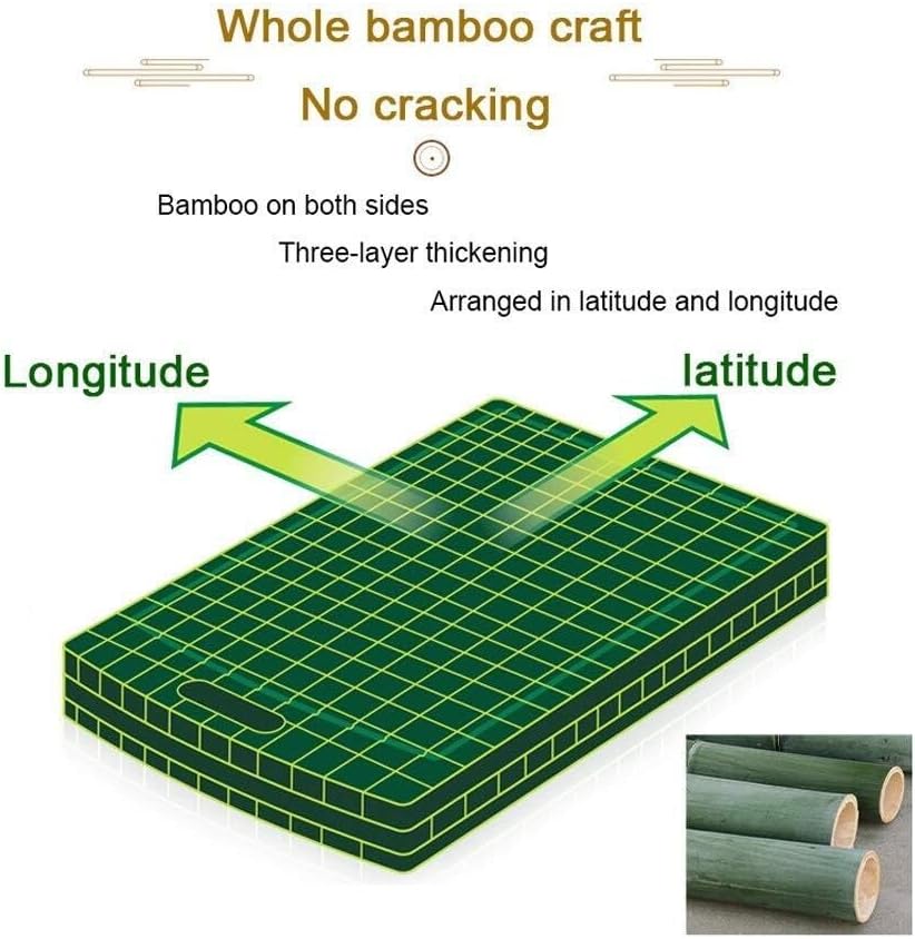 Bamboo Cutting Board for Kitchen Chopping Board Reversible for Meat, Vegetables, Cheese & Serving 100% Natural(38 * 26 * 1.8cm)