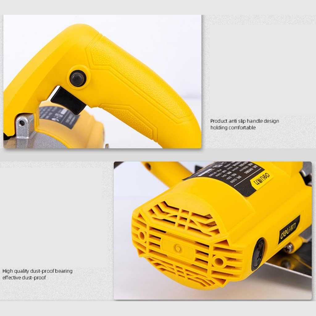 1250W High Power Cutting Machine Multifunctional Portable Chainsaw Tool For Tile Stone Metal Wood Slotting Machine, 23.5*22*18.5cm, Yellow, XSCQ01