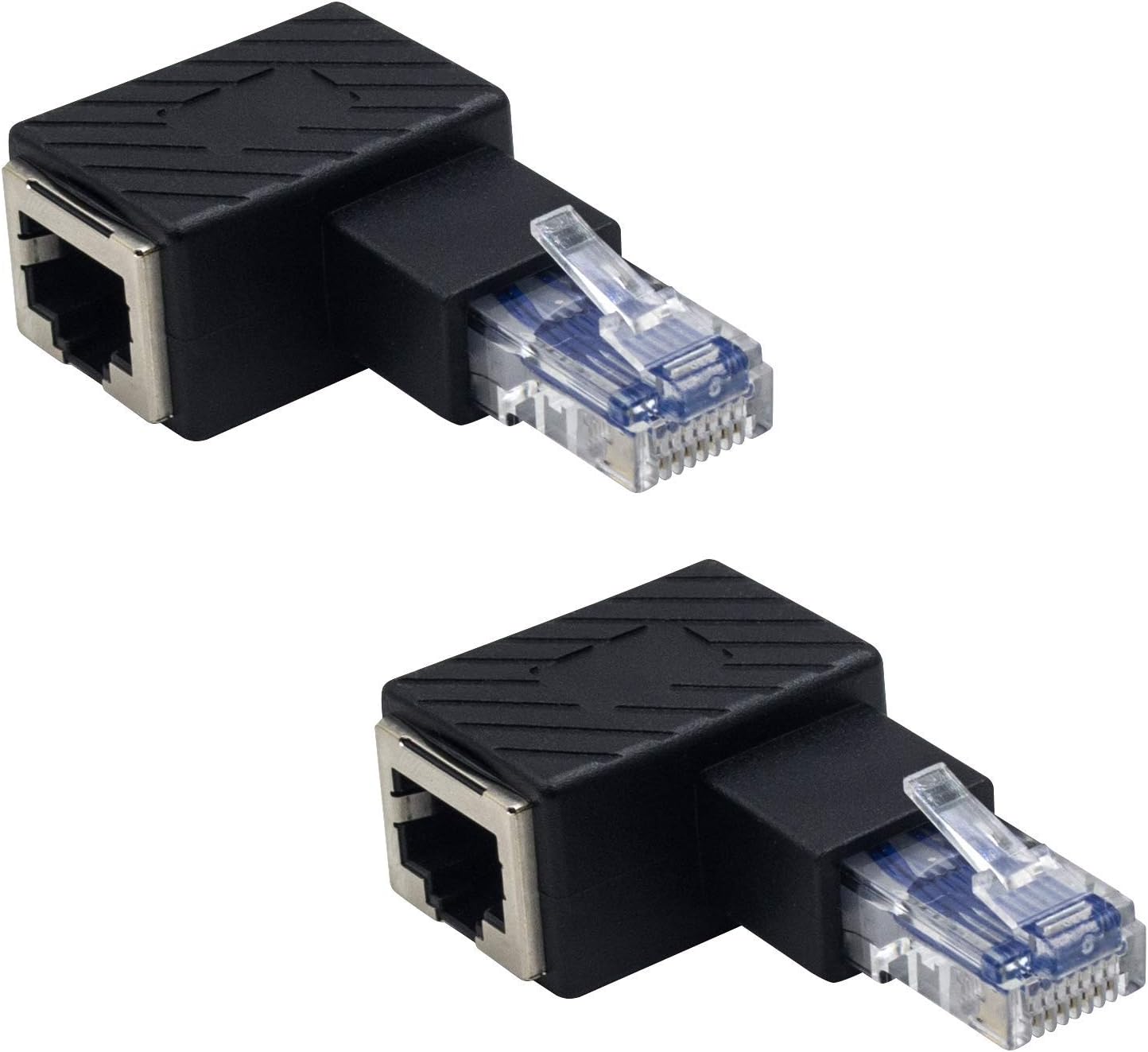 Duttek Adapter 90 Degree, Right Angled RJ45 Male