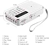 L-938 Şarjlı Taşınabilir FM Radyo | Dijital Ekranlı | USB/TF/SD/AUX Destekli | BL-5C Bataryalı Cep Radyosu (Beyaz)