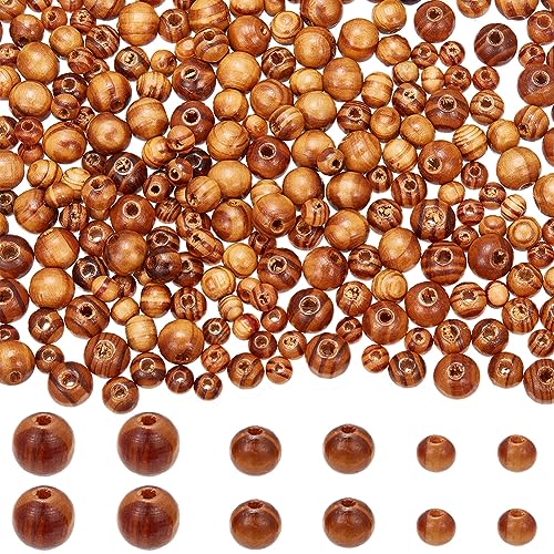 GORGECRAFT 300Pcs Natural Wooden Beads