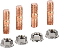 Vista 5 de Kit de pernos Turbo, Pernos de escape, M10x1.50 Rosca T3 T4 T6 Kit de pernos Pernos, Pernos Tuercas Brida Acero Aleación de Alta Dureza