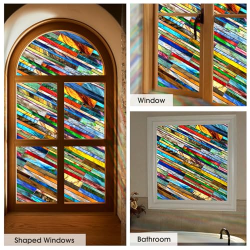 Sunbaby Stained Glass Window Flim:3D Decorative Window Privacy Film thumb #6