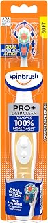 Spinbrush Pro+ Deep Clean, Battery Toothbrush for Adults, Soft Bristles, Batteries Included