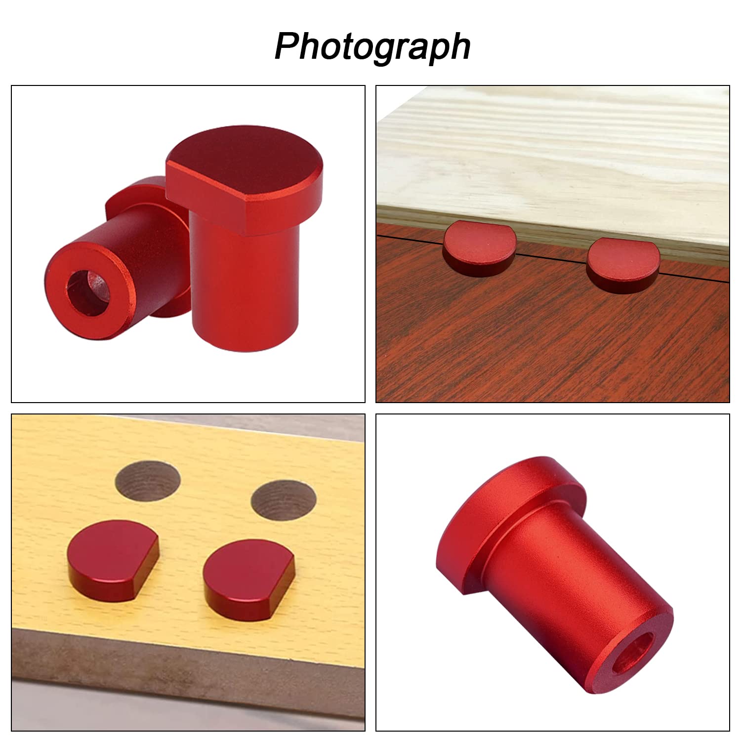 Morsetti Di Banco Per Fori 20mm - 4 Pezzi In Alluminio, Per Lavorazione Legno - Foto 6