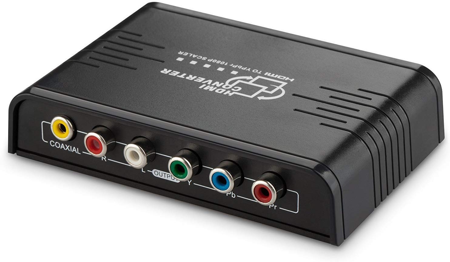 Cingk 1080P HDMI to Component Video (YPbPr) Scaler Converter Adapter with Coaxial Audio Output