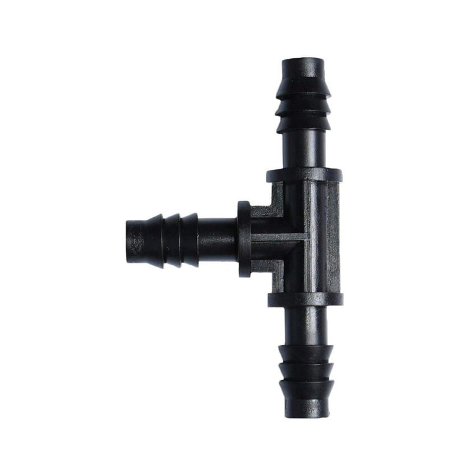 Conector de manguera Manguera de jardín de conexión rápida, divisor de agua en T de 8/11 pulgadas, conector cruzado de 4 vías de 3/8 pulgadas, tubería de agua for jardín, accesorios de riego por goteo