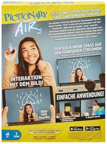 Mattel Games GPL53 - Pictionary Air™, Duitstalig