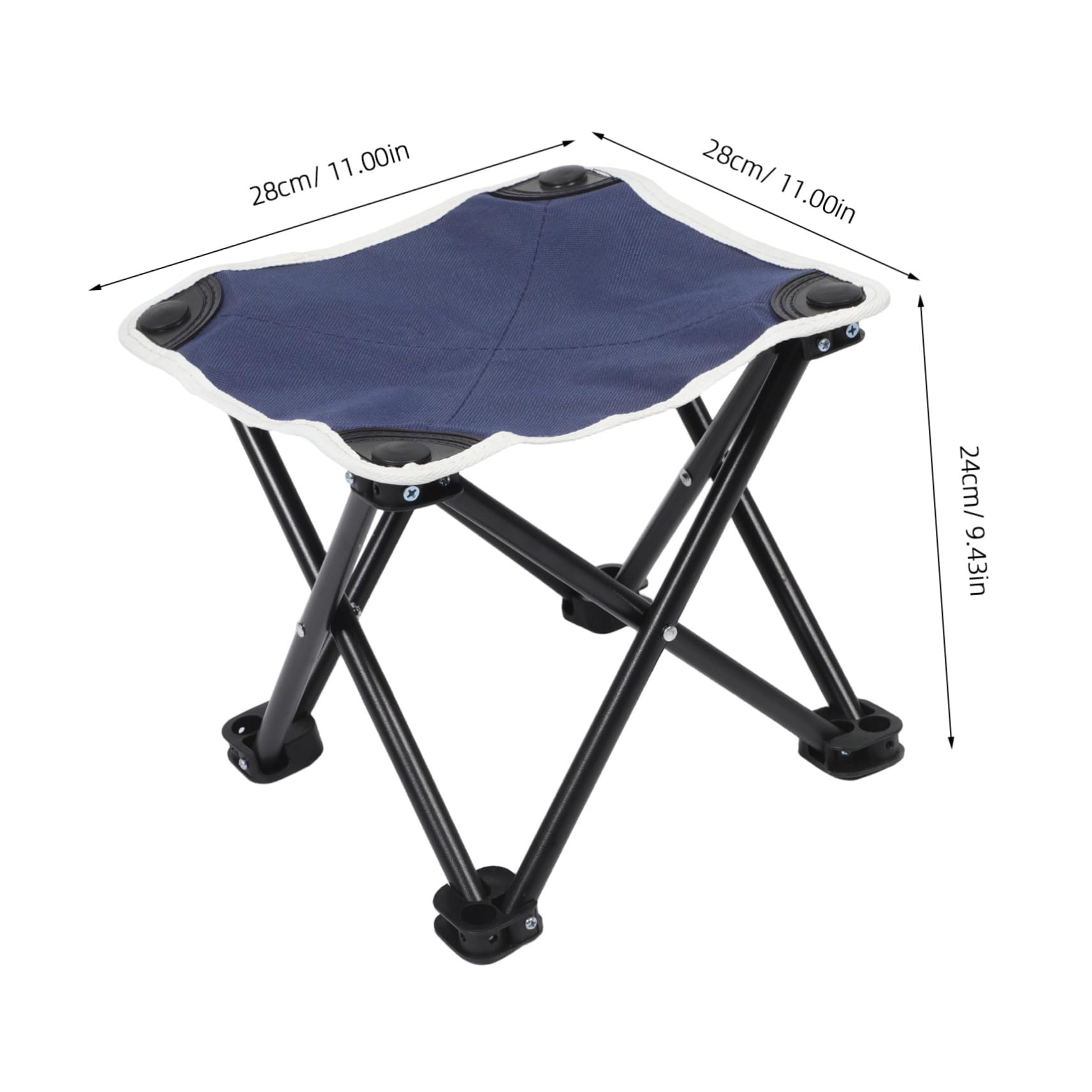 POPETPOP Portable Folding Fishing Chair Lightweight Camping Stool with Comfortable Backrest Easy to Carry and Store for Hiking Backpacking and Outdoor Adventures Durable Build