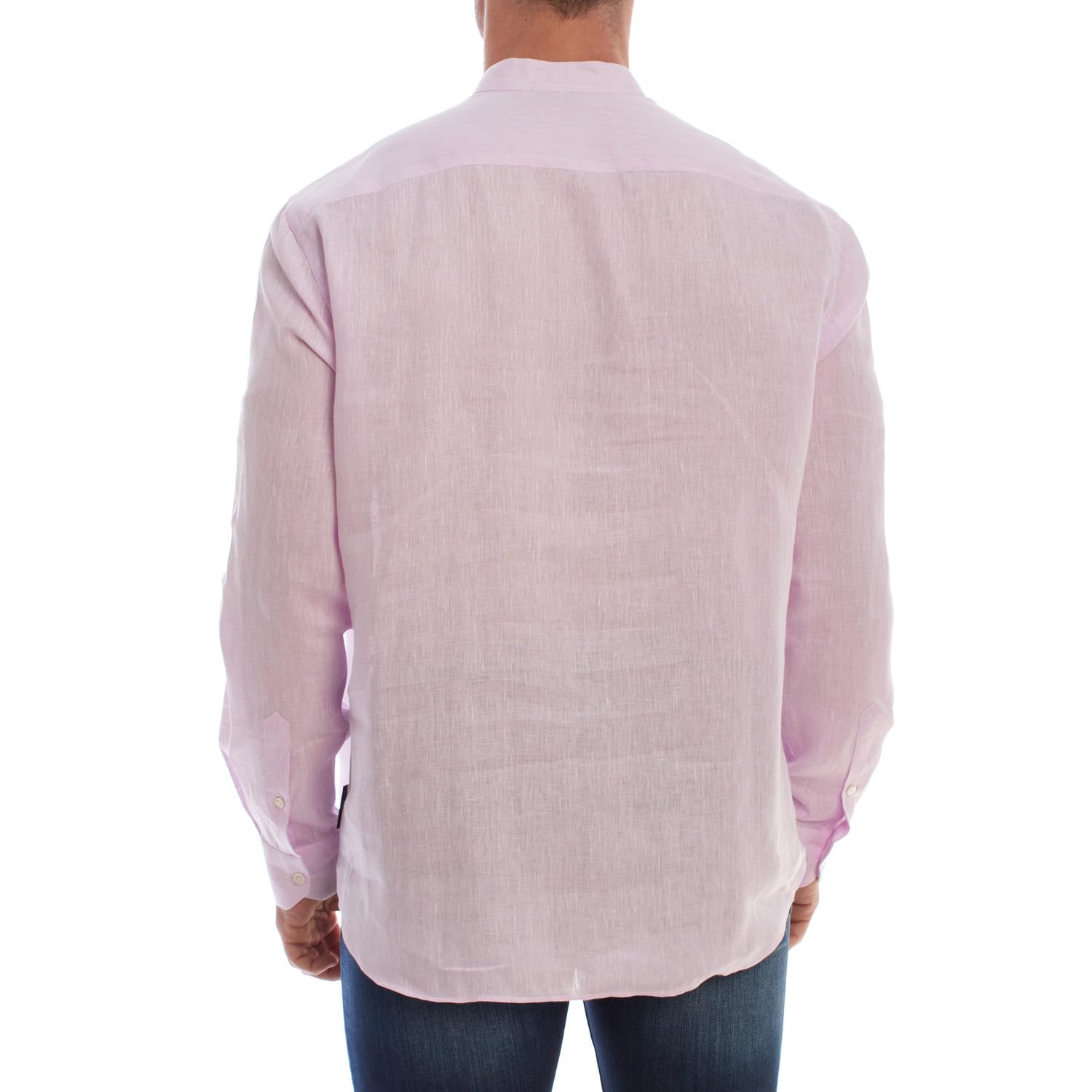 Emporio Armani Camisa de Lino Manga Larga 51SMGL para Hombre