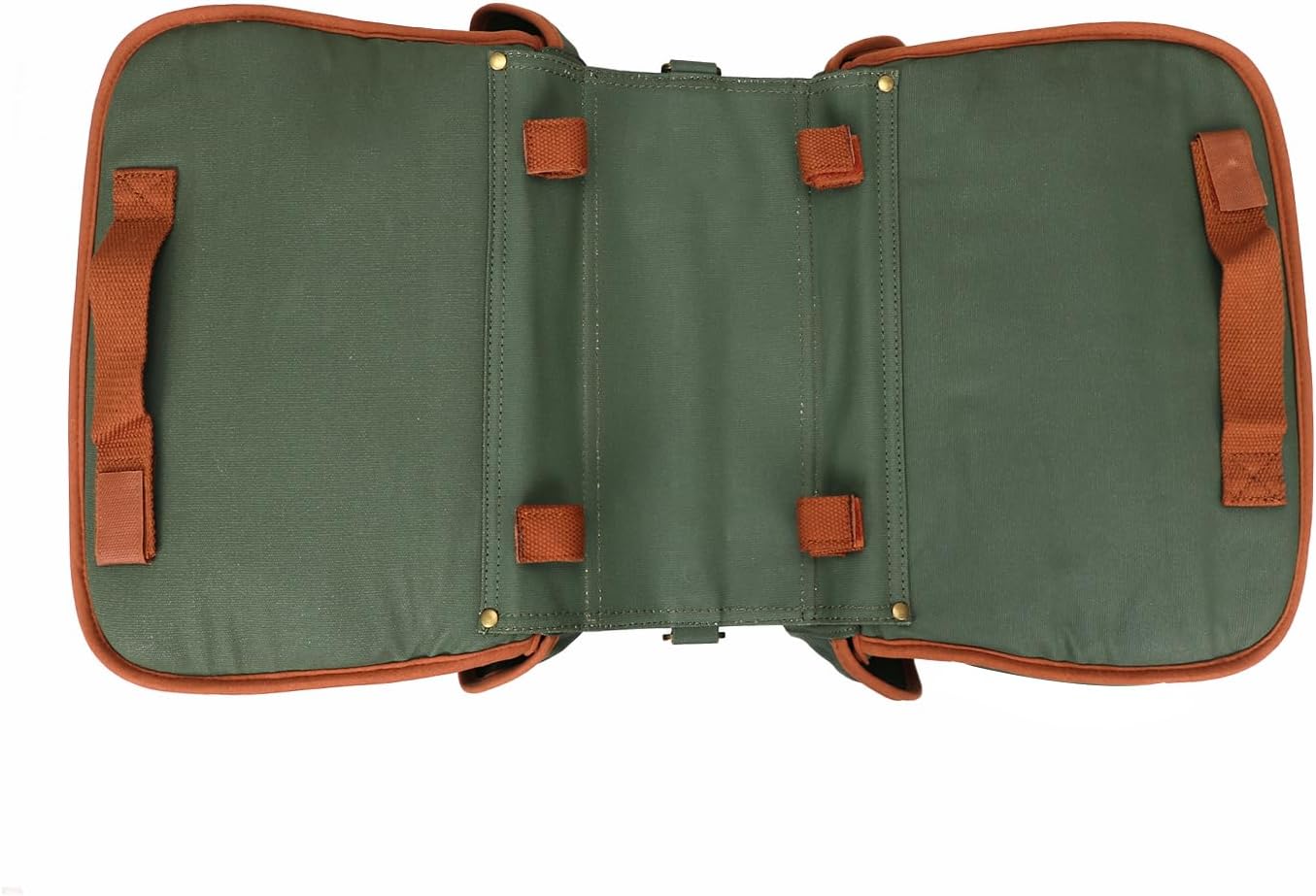 TOURBON Waterproof Canvas Bicycle Bike Rear Seat Carrier Bag Cycling Double Pannier Bag Pack