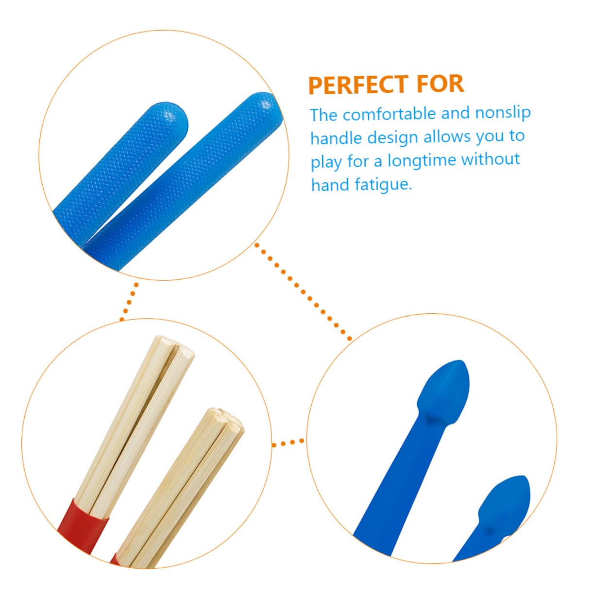 HEMOTON Kit Brosse à Tambour en Fil D'acier avec Baguettes en Bois, Ensemble de Balais pour Batterie Léger et Portable, Paquet de Rangement Inclus, Accessoires Percussion pour Musiciens