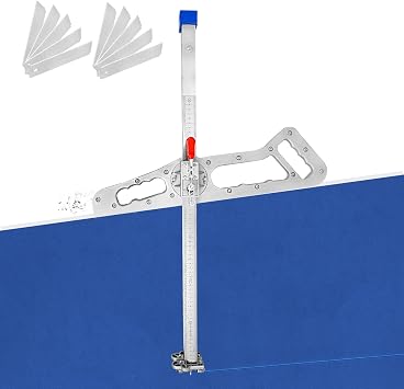 Plaster Board Cutting Tool, Folding Gypsum Board Cutter, Handheld Drywall Cutter, Drywall Cutter with 10pcs Spare Blades