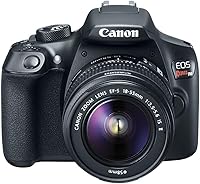 Canon EOS Rebel T6 DSLR Camera Kit with 18-55mm Lens, 18MP Sensor, WiFi NFC - Renewed Black