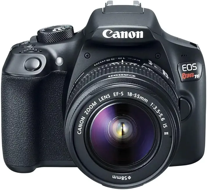 Canon EOS Rebel T6 with EF-S 18-55mm IS II lens