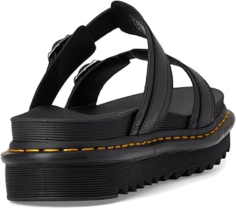 Amazon.com | Dr. Martens Unisex Myles Slide Sandal, Black Athena