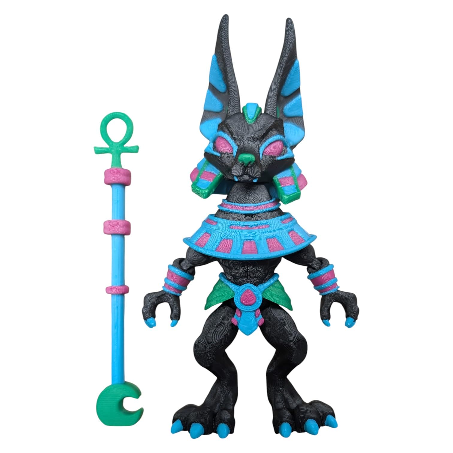 Figura articulada de Anubis – Sagrado Azure Egyptian God of The
