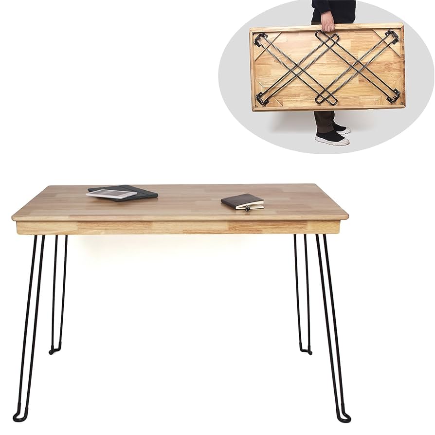 Amazon.com: RUBAPOSM Wooden Folding Desk Portable Folding