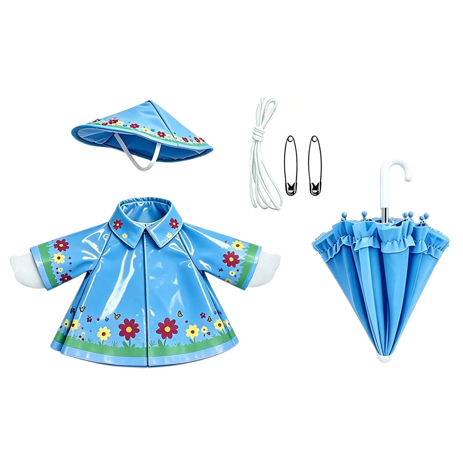 Piceioep Waterproof Backyard Fowl Attire Geese Rain Suit Protect Porch Decoration From Harsh Climate for 23 Inch Figurine Waterproof Fowl Attire