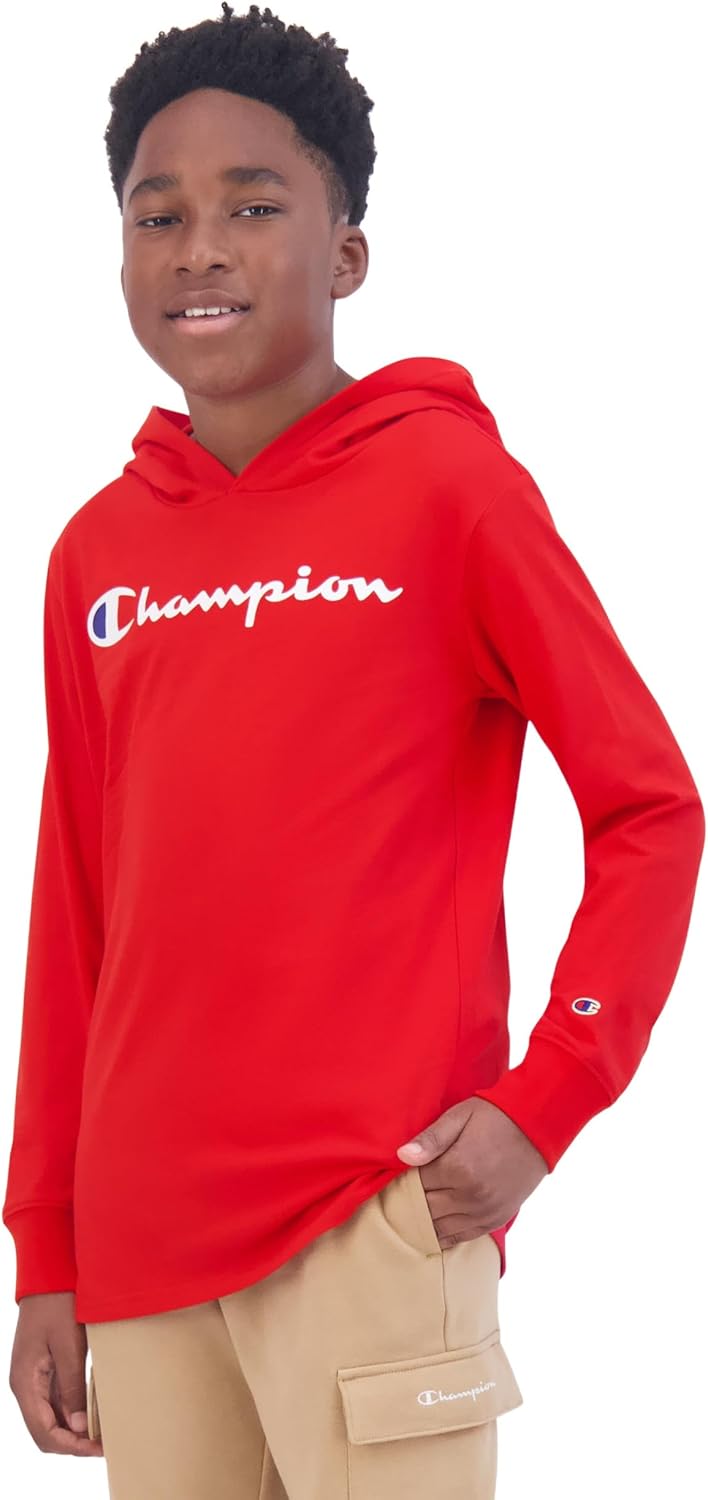 Champion Boys Boys Long Sleeve Hooded Shirt - Image 4
