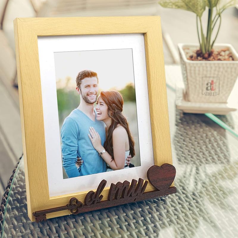 Art Street Key of My Heart Customized Table Photo Frame With Photo Upload, Birthday, Anniversary, Valentine Gift for Husband (Beige, My Heart Beat-6x8 Inchs) (B0CQYLX8P4) Amazon Price History, Amazon Price Tracker