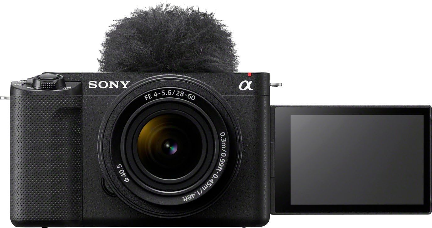 Sony - Alpha ZV-E1 Full-frame Vlog Mirrorless Lens Camera Kit with 28-60mm Lens - Black