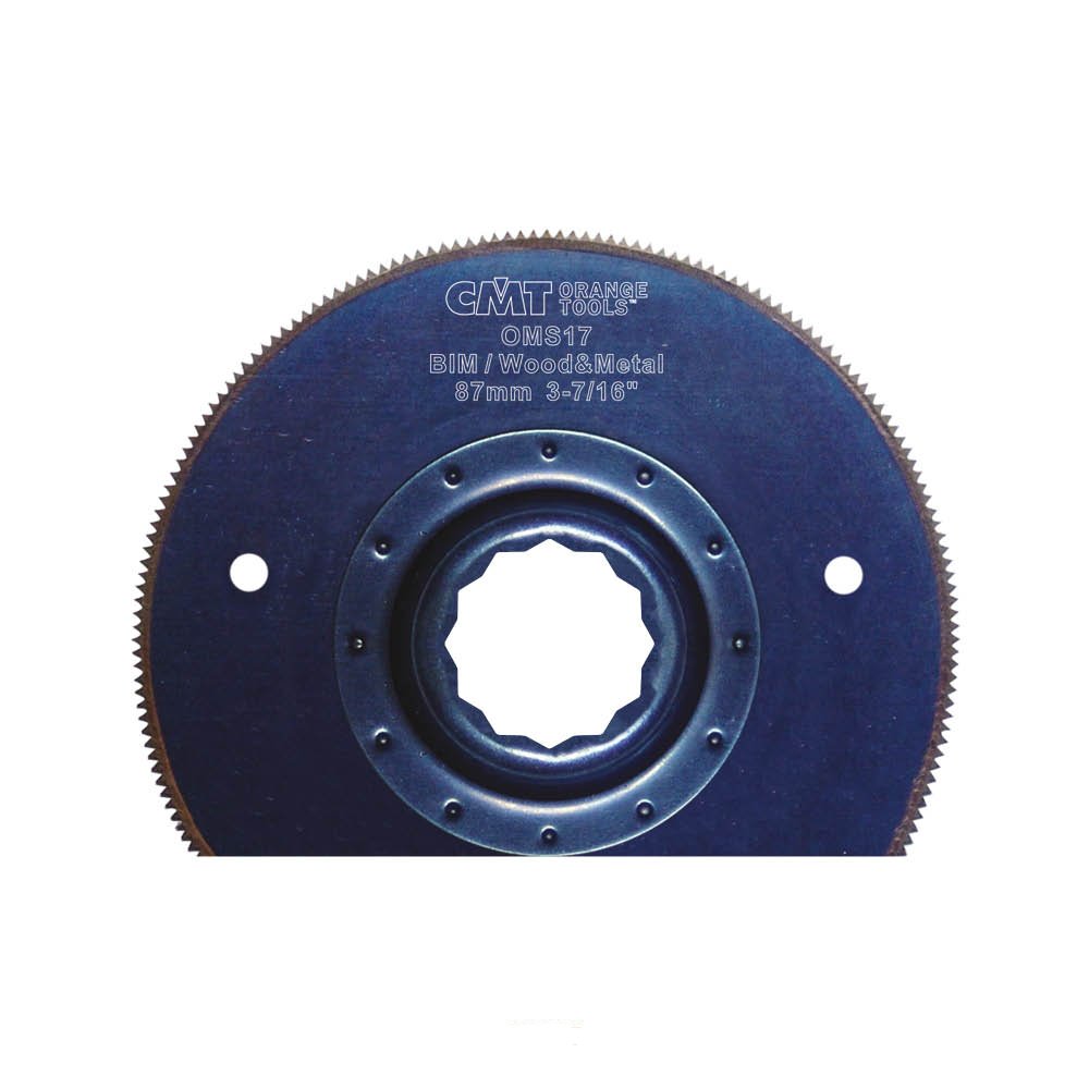 Lame segmentée CMT OMS17-X1 87mm : fini les vibrations sur bois et métal