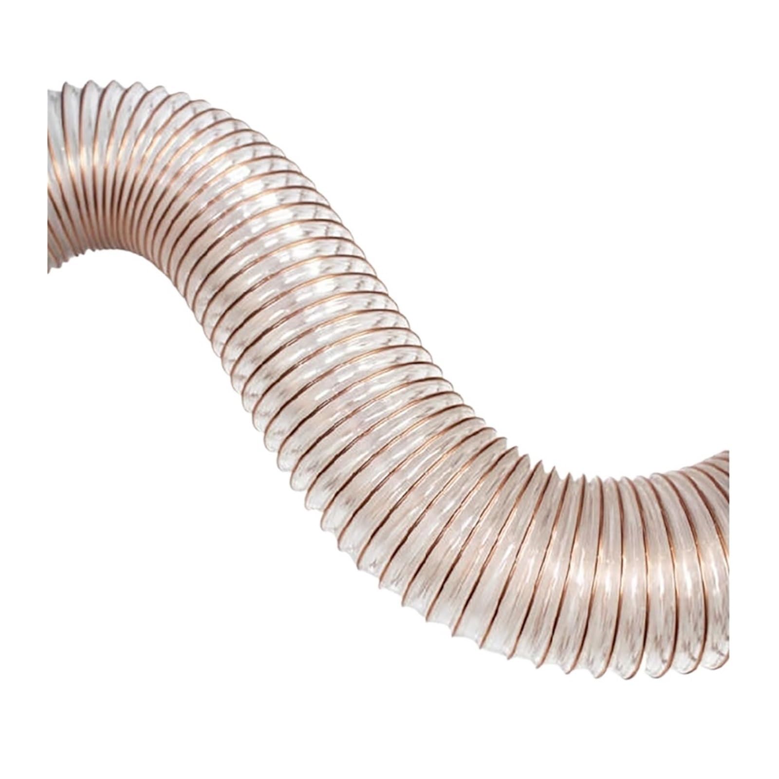 Axvoro 1M Flexible Polyurethane Ducting Hose Transparent Pu Vacuum Tube With An Inner Diameter Of 20-100Mm, Exhaust Hose1-5M(,Id 40Mm)