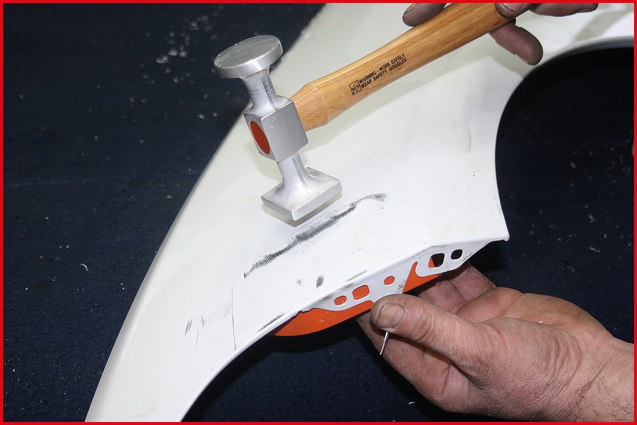KS Tools 140.2475 Set utensili per carrozzieri in alluminio, 7 pz