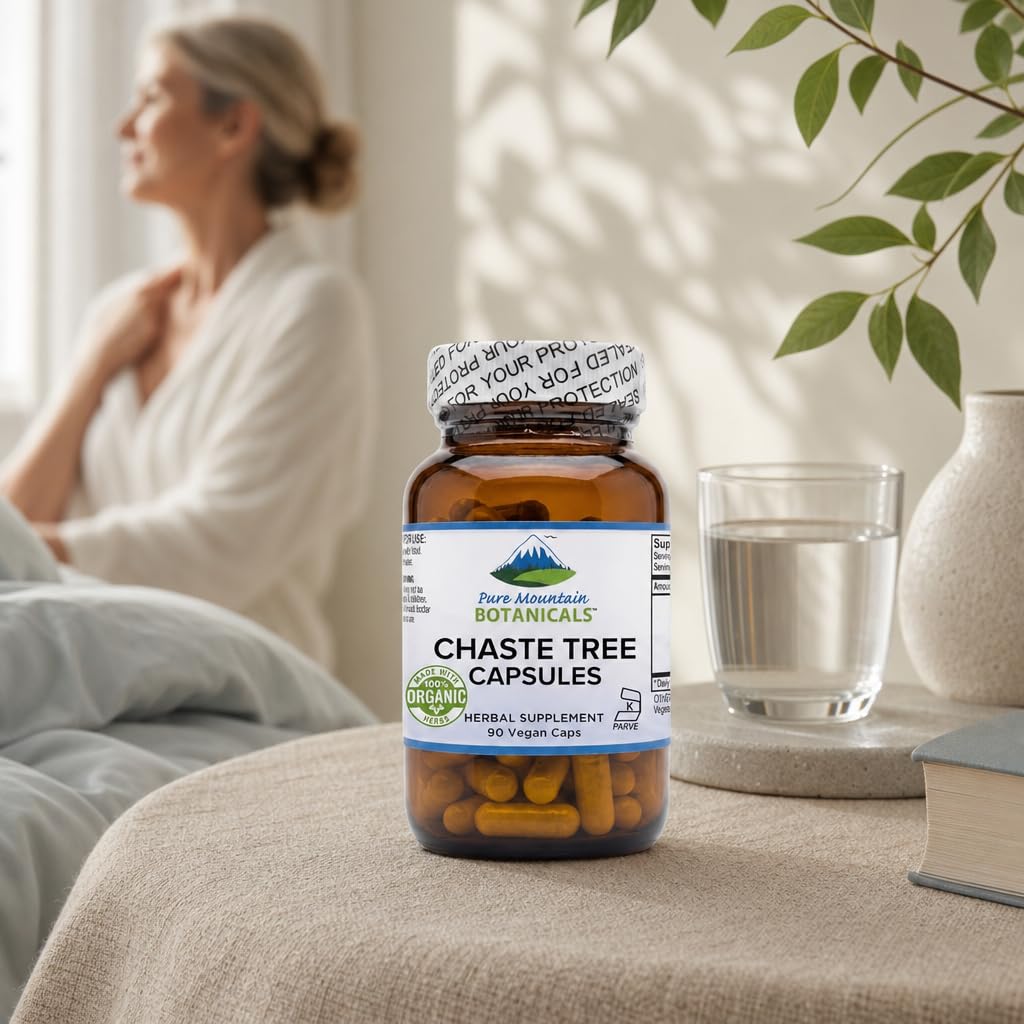 Pure Mountain Botanicals Organic Vitex Chasteberry - 90 Capsules for Women — Amazon image 6