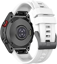 Wownadu 26mm Correa Compatible para Garmin Fenix Feinx 7x / 6x / 5x / 5X Plus / 6X Pro / 3/3 HR, Instinct 2X Pulseras, Correas Silicona Recambio Inteligente Ajustable