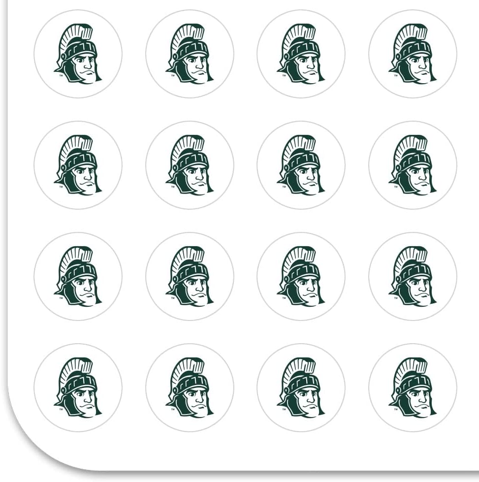 Michigan State Sparty Head Planner Calendar Scrapbooking Crafting Stickers - Image 2