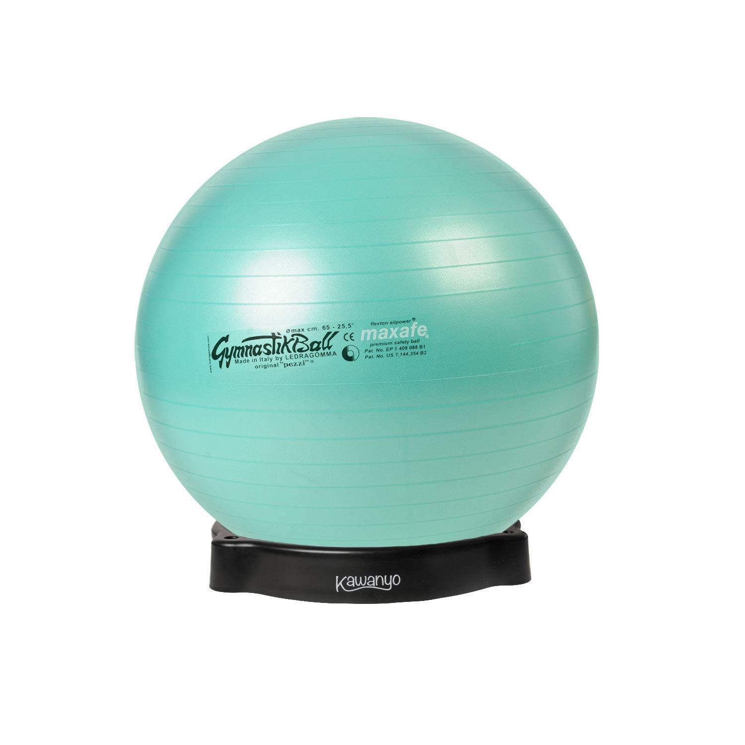 PEZZZI oryginalna piłka Pezziball MAXAFE 75 cm z miseczką zielona piłka do siedzenia