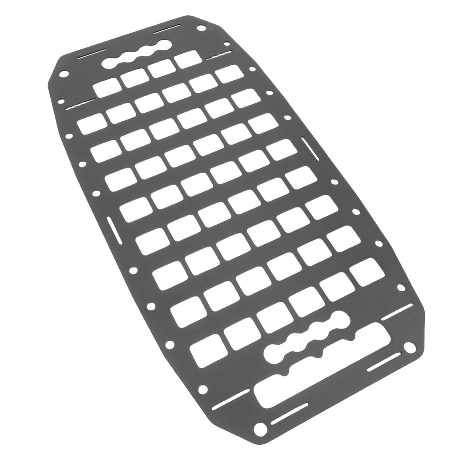 KIMISS Łóżko do Ciężarówki Panel Molle Aluminiowa Szyna L 10,75 X 21 Cali