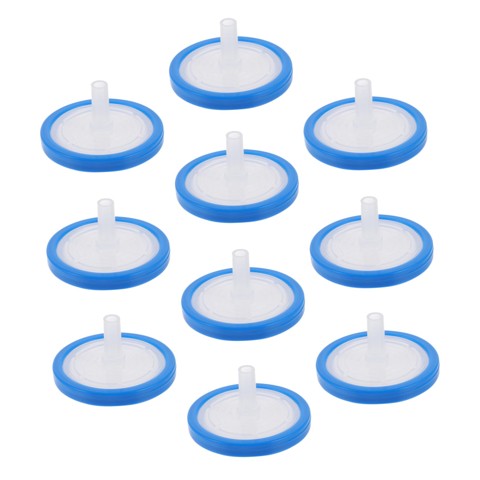 10pcs Disposable Plastic Needle Filtration Syringes 0.45μm Microporous Syringe Filters for Aqueous Solutions Laboratory Filtration Equipment Random Color