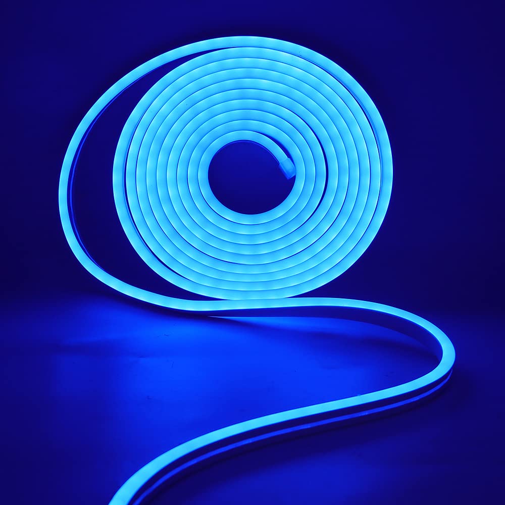 Wisada LED Strip, 96 LEDs/m Waterproof Flexible Strip,13.1Ft/4M Silicone LED Neon Strip,12V 3535 Rope Light,for Indoor/Outdoor Lighting Decoration [RGB | (Includes Power Adapter and Controller)]
